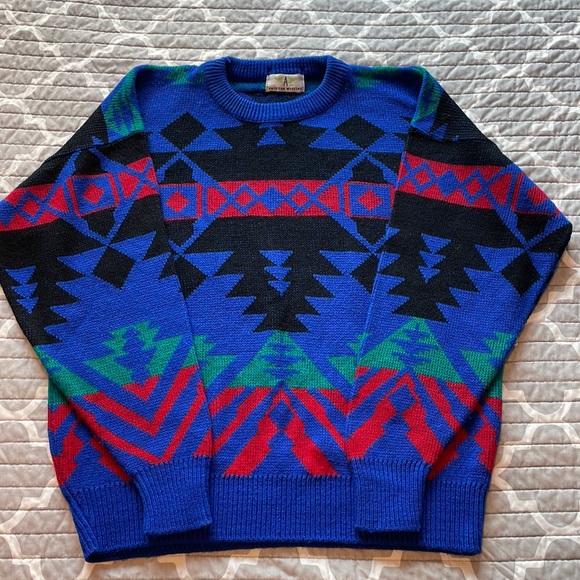 Vintage 90’s American Weekend Crew Neck Sweater - Picture 1 of 4